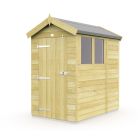 Holt 4' x 7' Pressure Treated Shiplap Modular Apex Shed