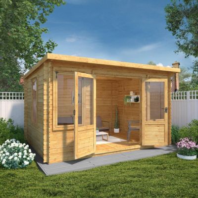 Adley 4m x 3m Hereford Log Cabin - 19mm